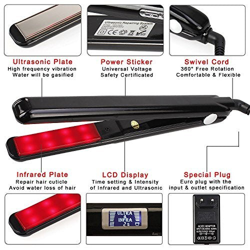 Negative Ion Hair Iron for Frizz-Free, Shiny Hair