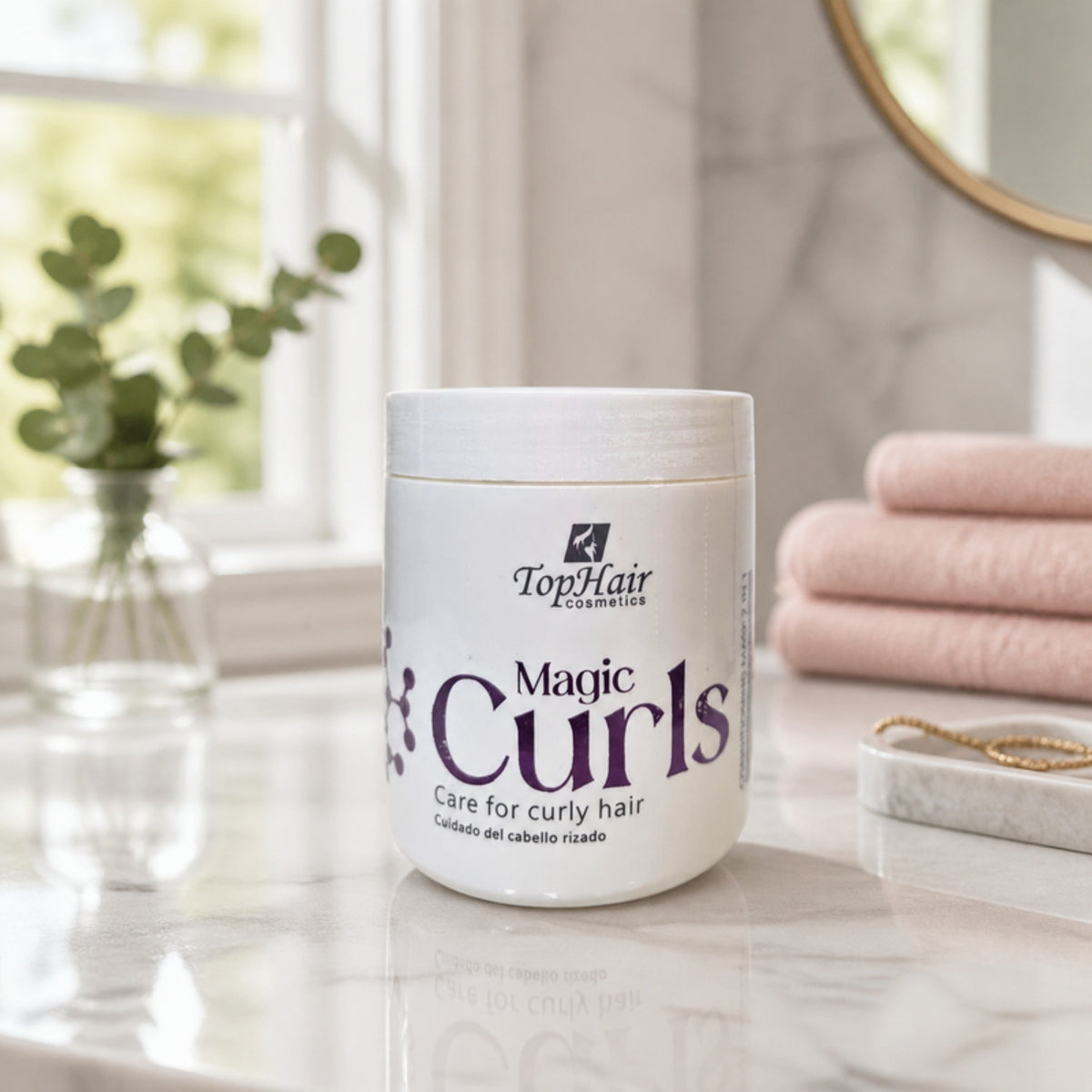 Magic Curls Mask (Step 2) 500 g en el baño
