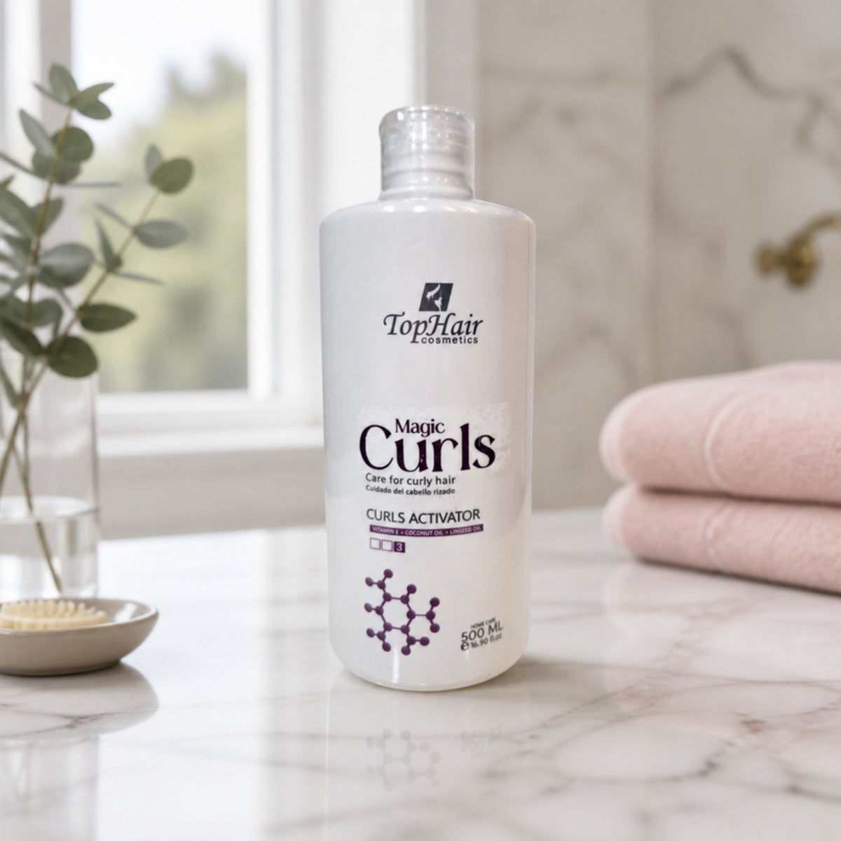 Magic Curls Activator (Step 3) 500 ml en el baño