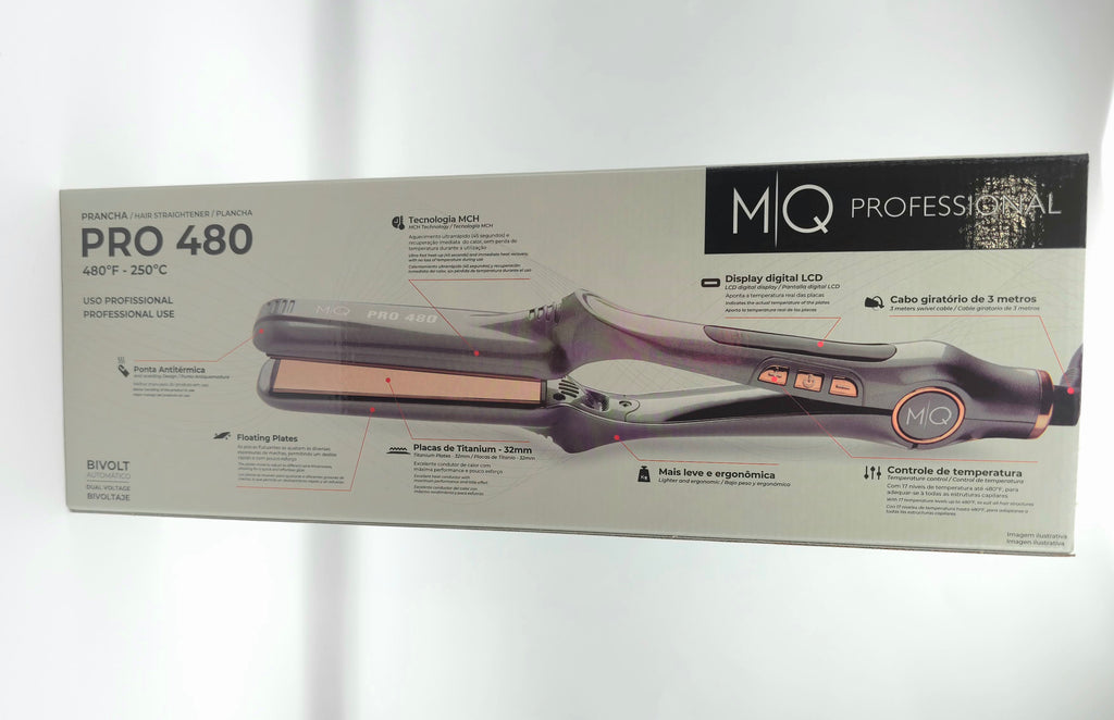 MQ Pro 480 titanium professional hair straightener flat iron