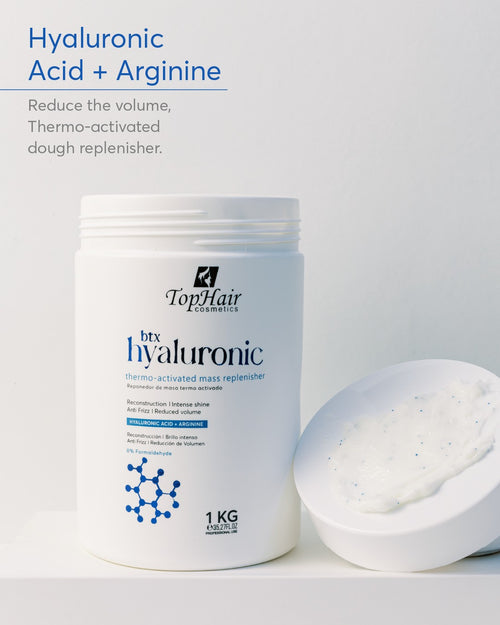 BTX Hyaluronic hair botox treatment by TopHair Cosmetics for smooth, hydrated hair