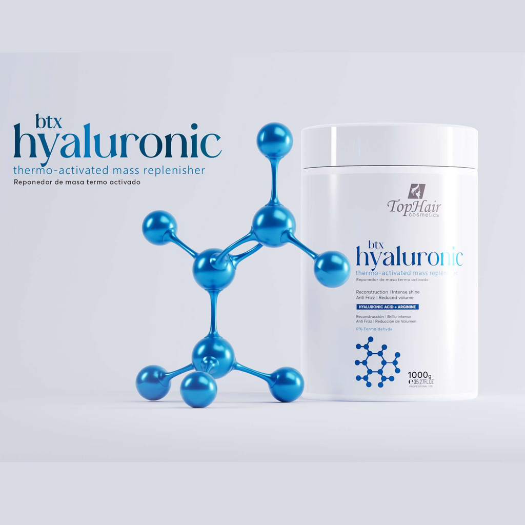 BTX Hyaluronic hair botox treatment by TopHair Cosmetics for smooth, hydrated hair