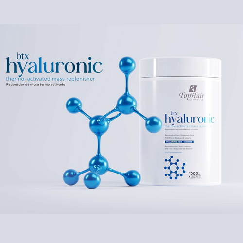 BTX Hyaluronic hair botox treatment by TopHair Cosmetics for smooth, hydrated hair