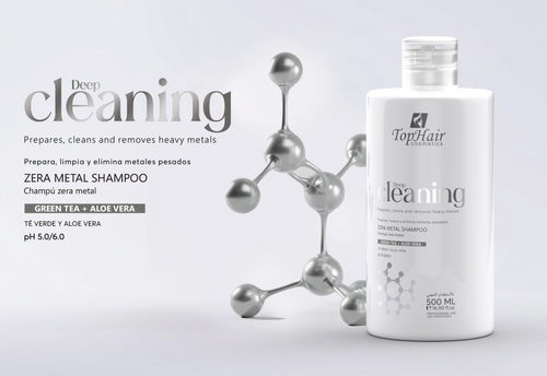 Zera Metal Deep Cleaning shampoo by TopHair Cosmetics for pre-treatment hair detox