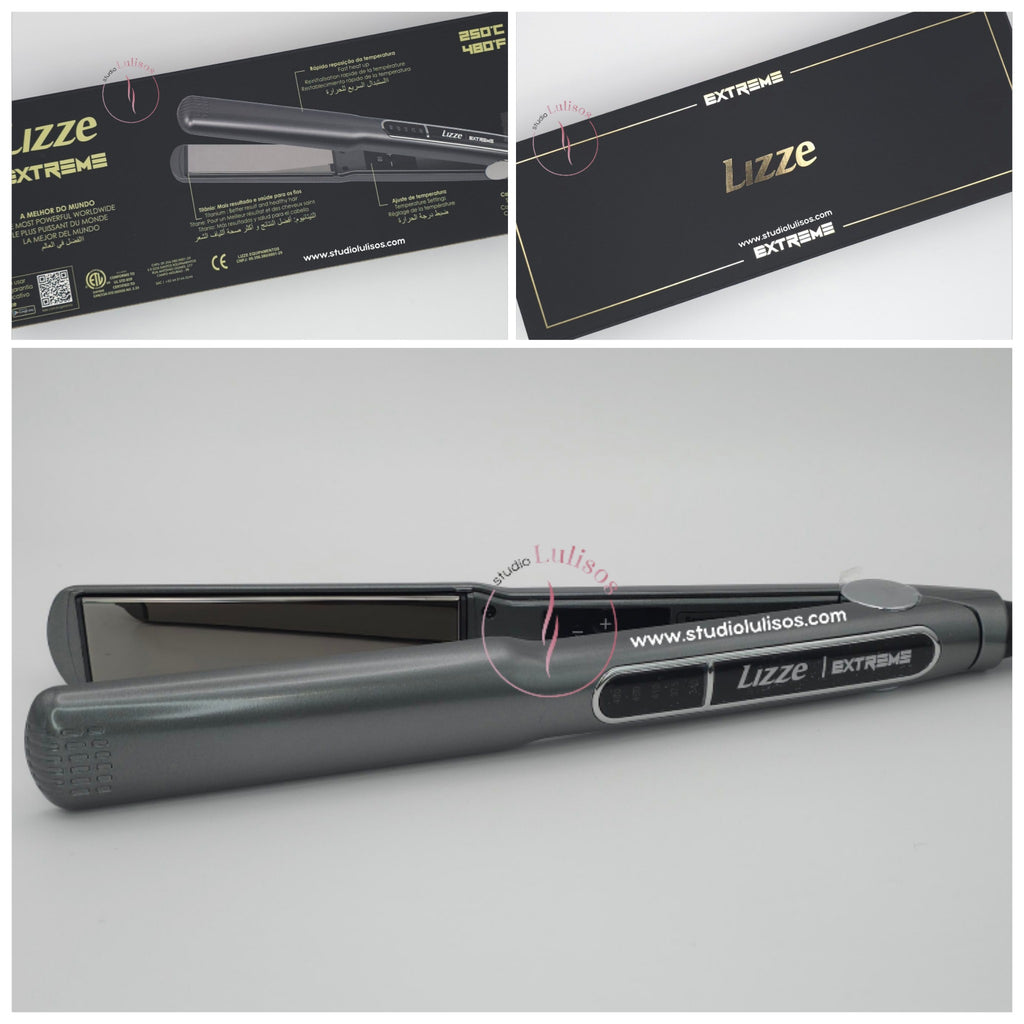 Lizze Extreme 1-inch professional titanium flat iron for hair straightening