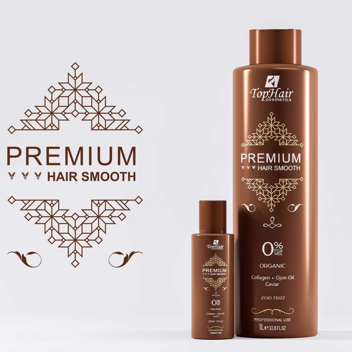 Premium Hair Smooth Brazilian Protein keratin straightening treatment by TopHair Cosmetics