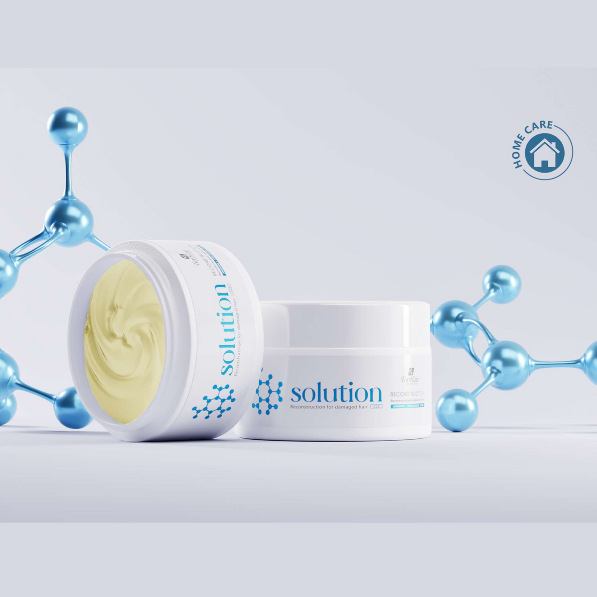 Solution Home Care mask for at-home damaged hair maintenance by TopHair Cosmetics