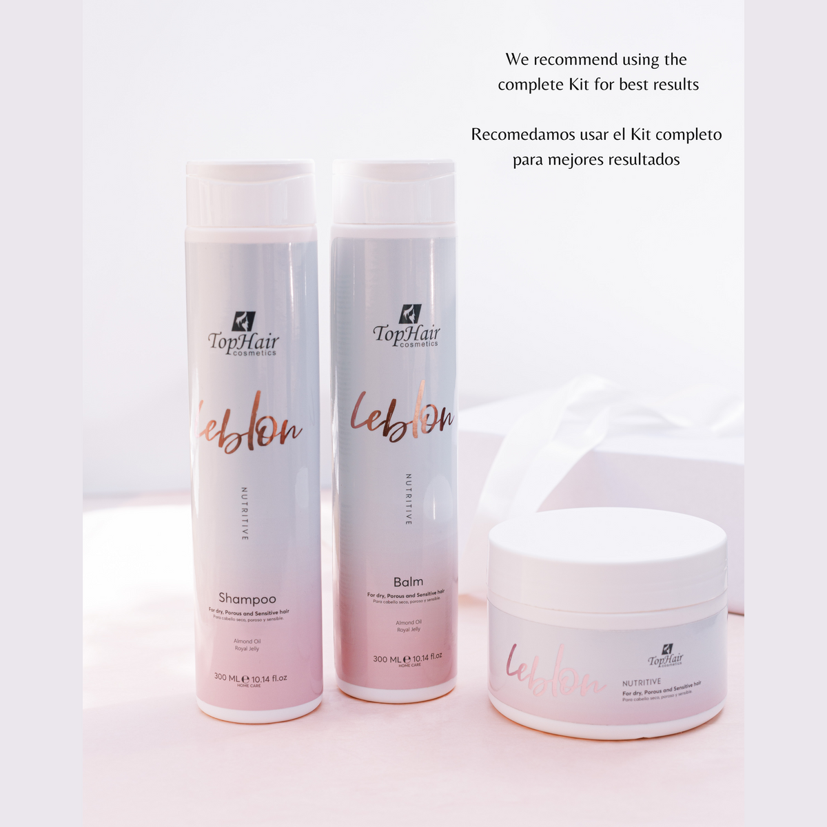 Leblon Nutritive hair care line (shampoo, balm, mask) by TopHair Cosmetics